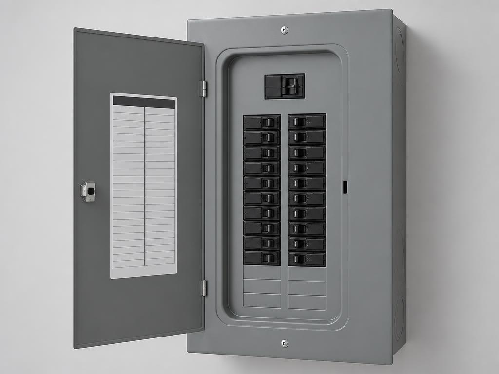 Residential electrical breaker panel